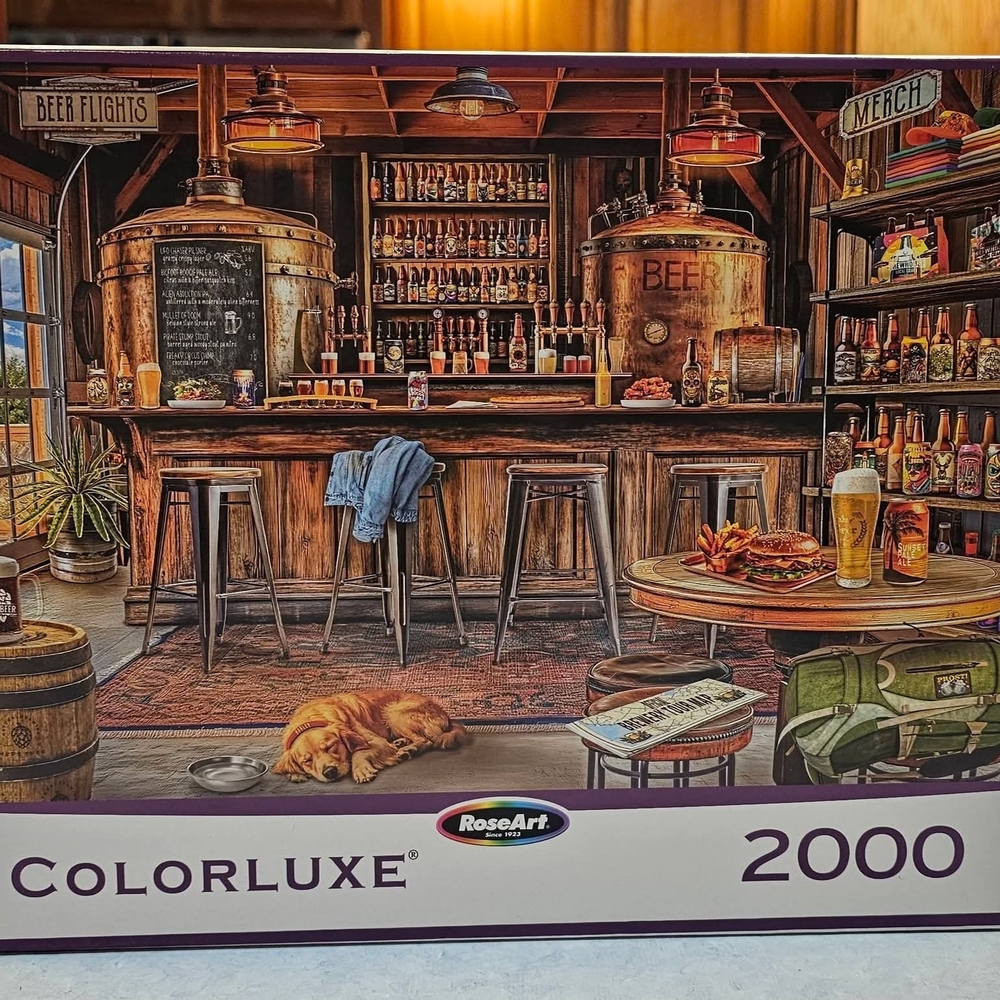 ColorLuxe 2000-Piece Puzzle - Cozy Tavern Scene